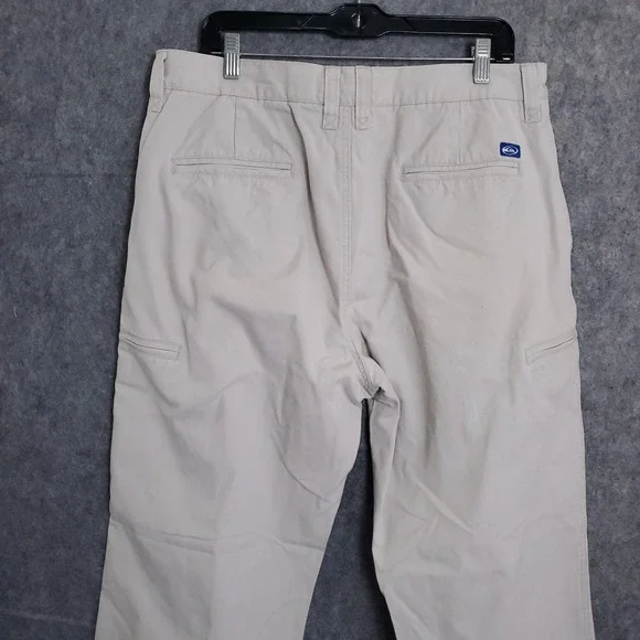 Quiksilver Khaki Baggy Patch Mens Cargo Size Pants 36 x 30 Vtg Y2K 90s 2000s